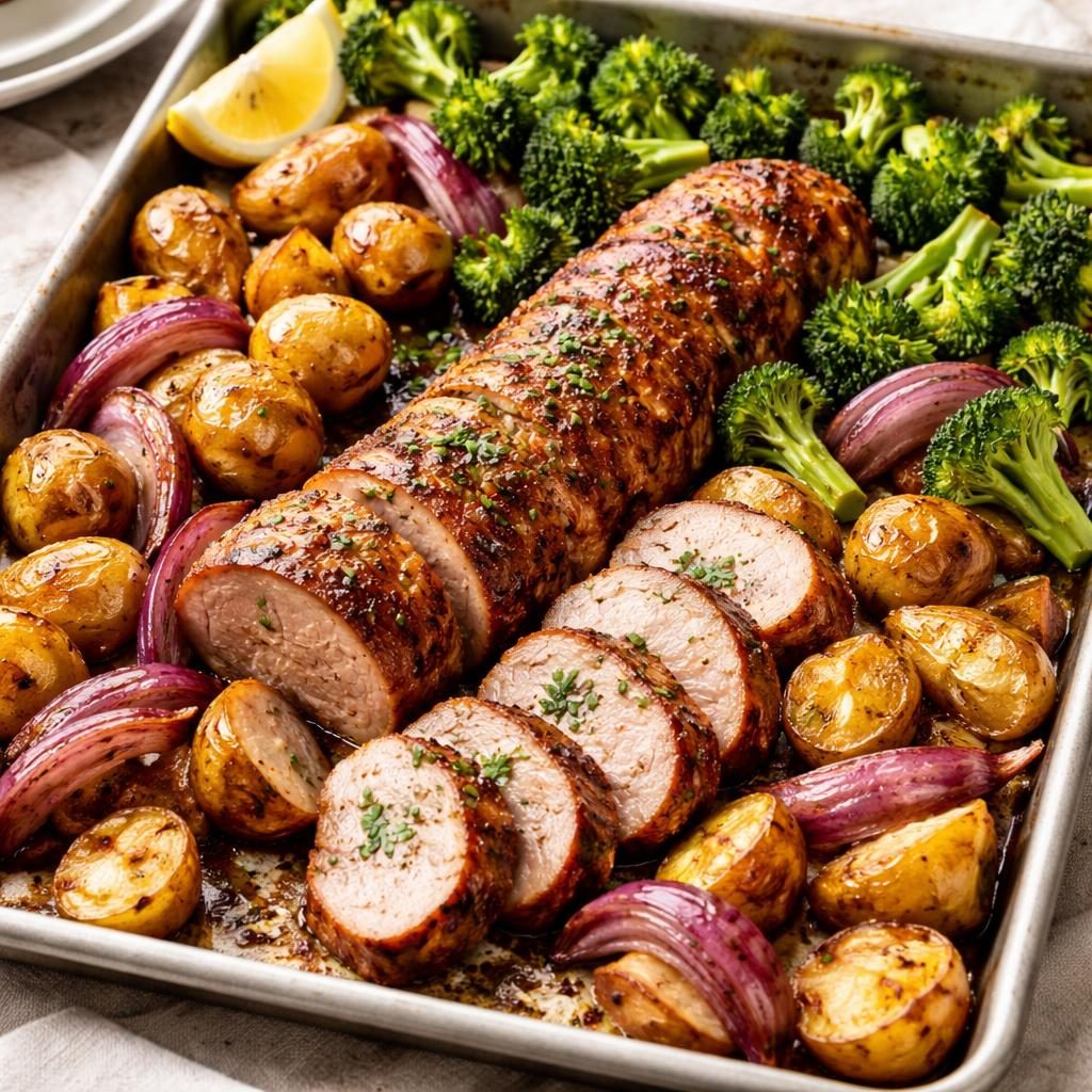 Smoky Pork Tenderloin Sheet-Pan Dinner